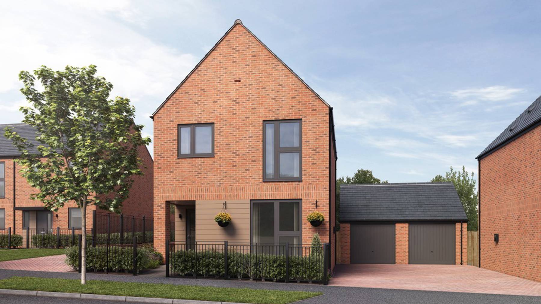 Computer Generated Image of houses for sale in Winchester