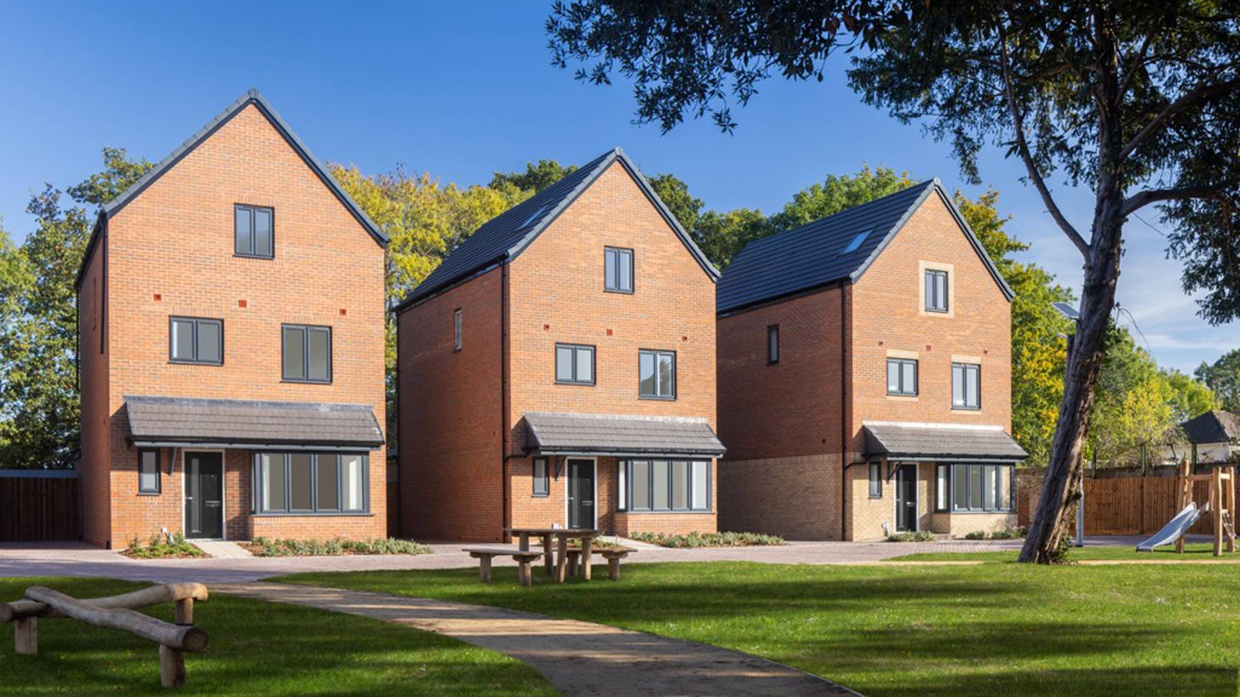 4 bedroom detached houses for sale in Egham Surrey with green space