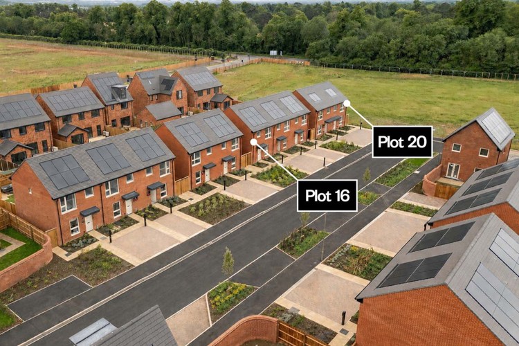 Himley Village Drone shot With Markers