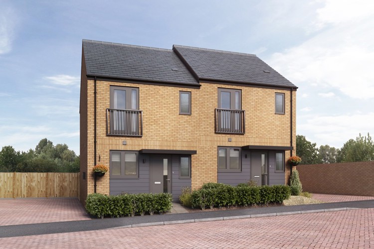 Computer Generated Image of houses for sale in Winchester