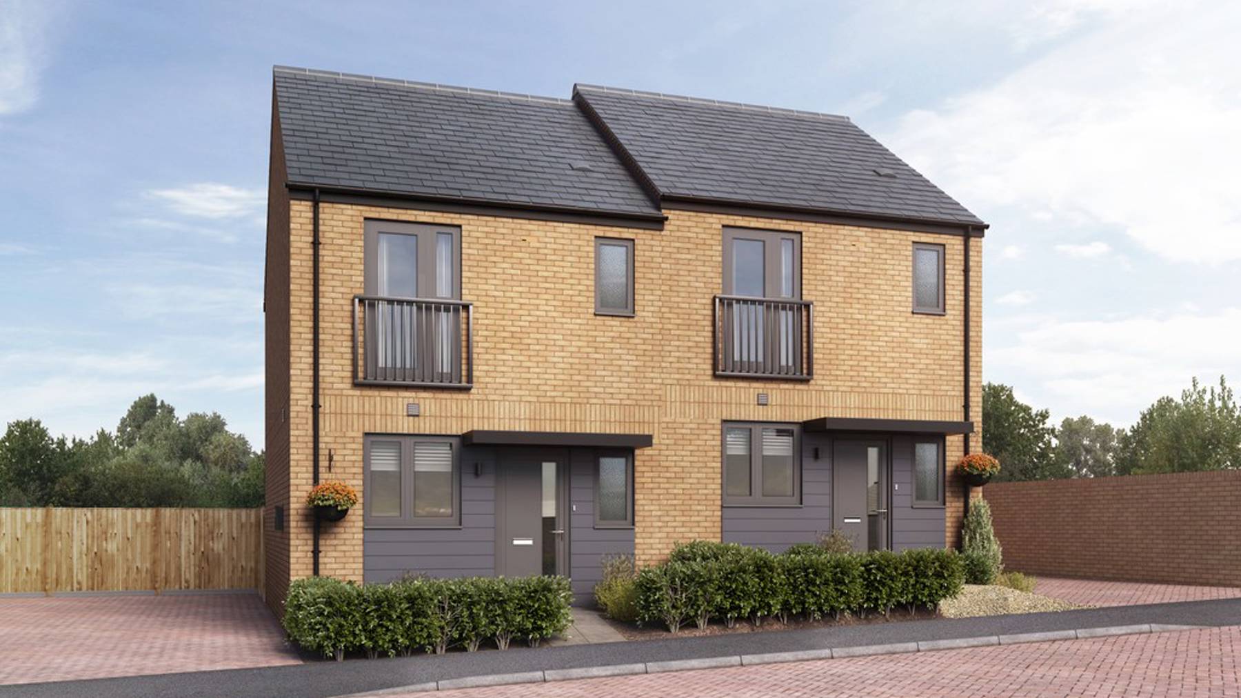 Computer Generated Image of houses for sale in Winchester