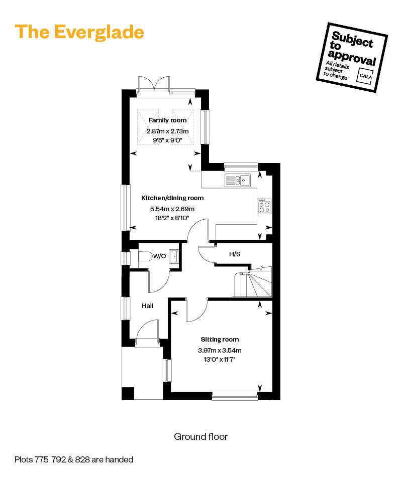 6349456 CALA SOUTH Kings Barton At Monarch Mead Amend Floorplan's Oct 25 Web The Everglade GF