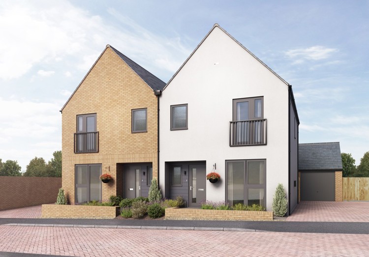 Computer Generated Image of houses for sale in Winchester