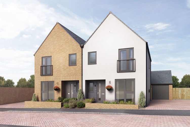 Computer Generated Image of houses for sale in Winchester