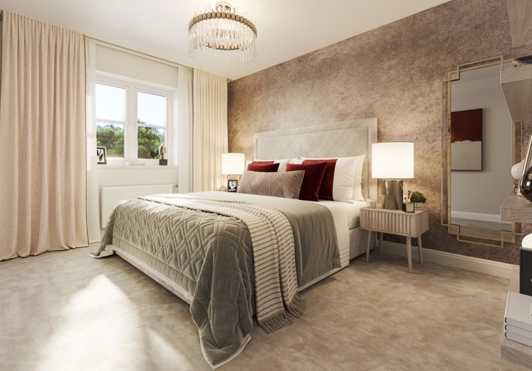 The Guelder Apartment Internal CGI P5,8 Bed 1 At Ingatestone Grove, Essex