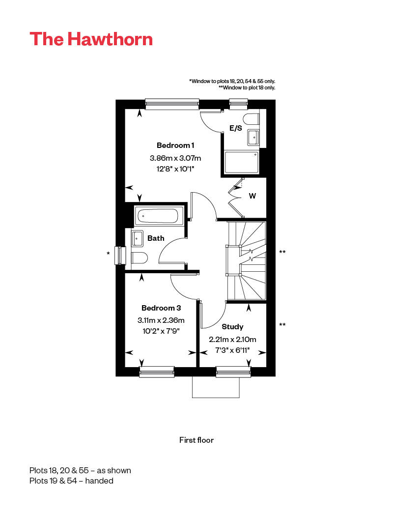 The Hawthorn FF Floor Plan Ingatestone Grove, Essex