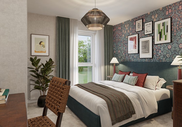 Bedroom of flat for sale in Winchester