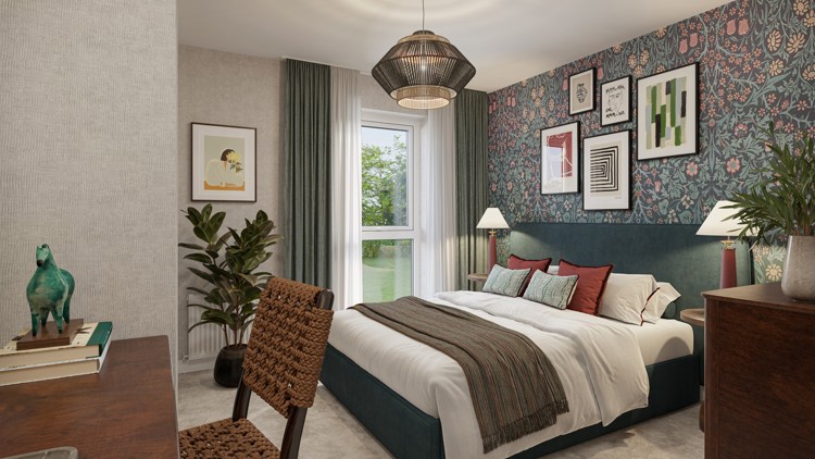 Bedroom of flat for sale in Winchester
