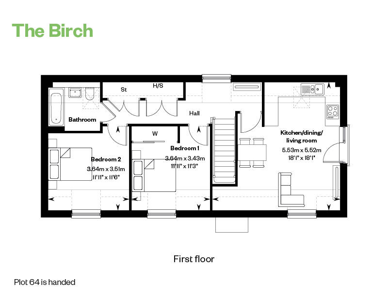 Floorplan of house for sale at Worting Park. New homes for sale in Basingstoke