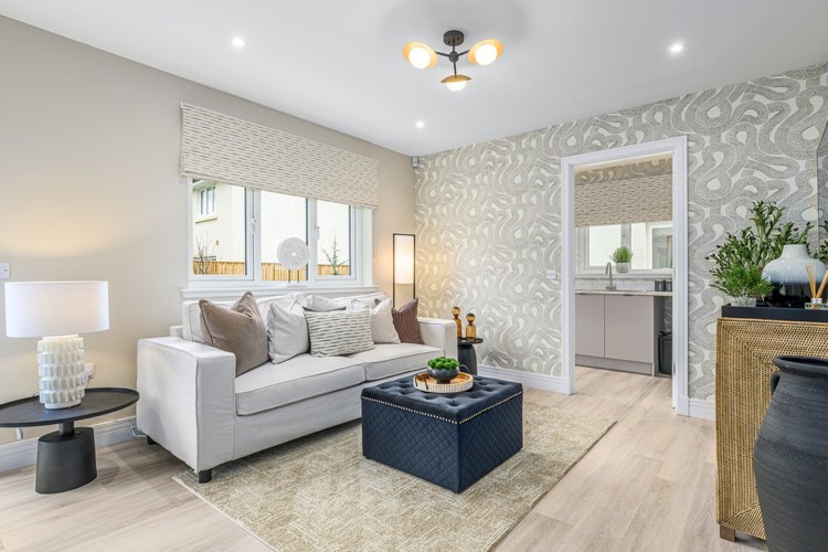 4 bedroom plus study showhome | open plan family area connecting to the separate utility room