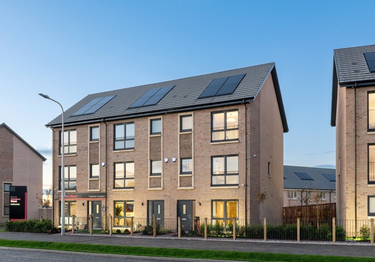 Rosebery Wynd street scene, South Queensferry | 3 bedroom townhouses for sale 