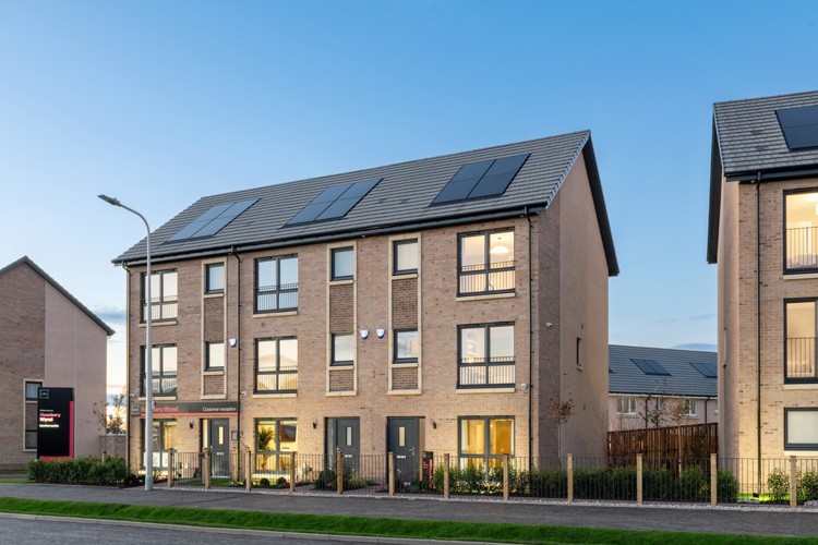 Rosebery Wynd street scene, South Queensferry | 3 bedroom townhouses for sale 
