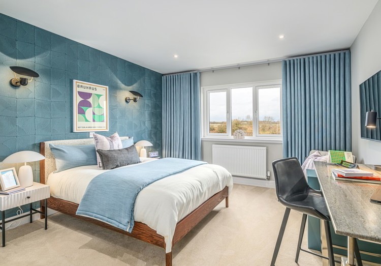 5 bedroom showhome | bedroom with stand-out decor