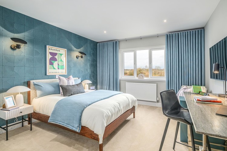 5 bedroom showhome | bedroom with stand-out decor
