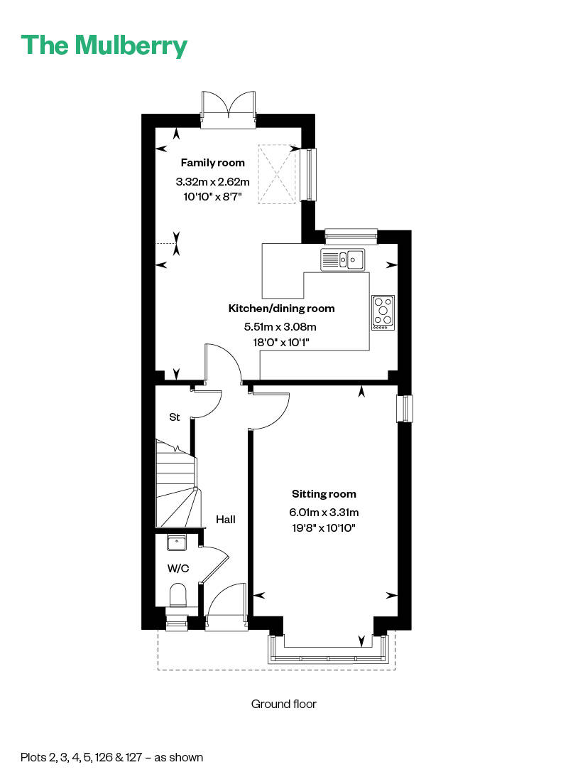 Floorplan of house for sale in Deepcut