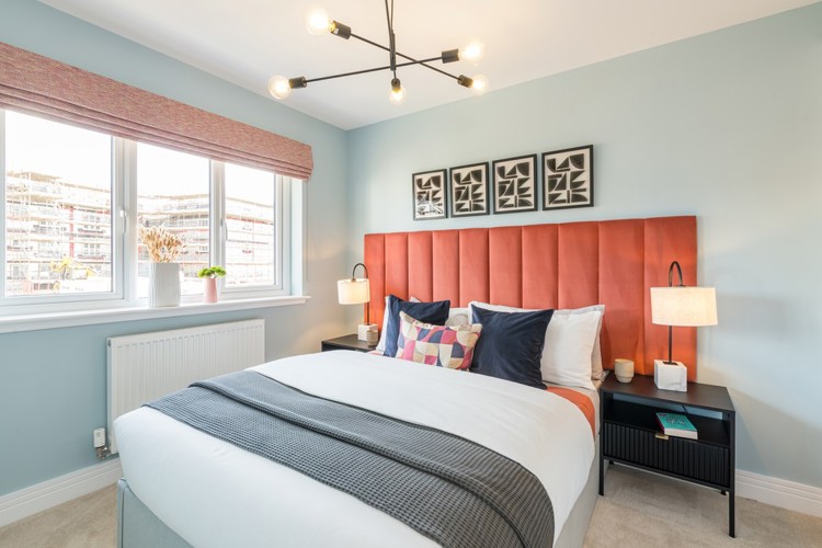 3 bedroom showhome | light-filled generous bedroom with fitted wardrobes as standard 