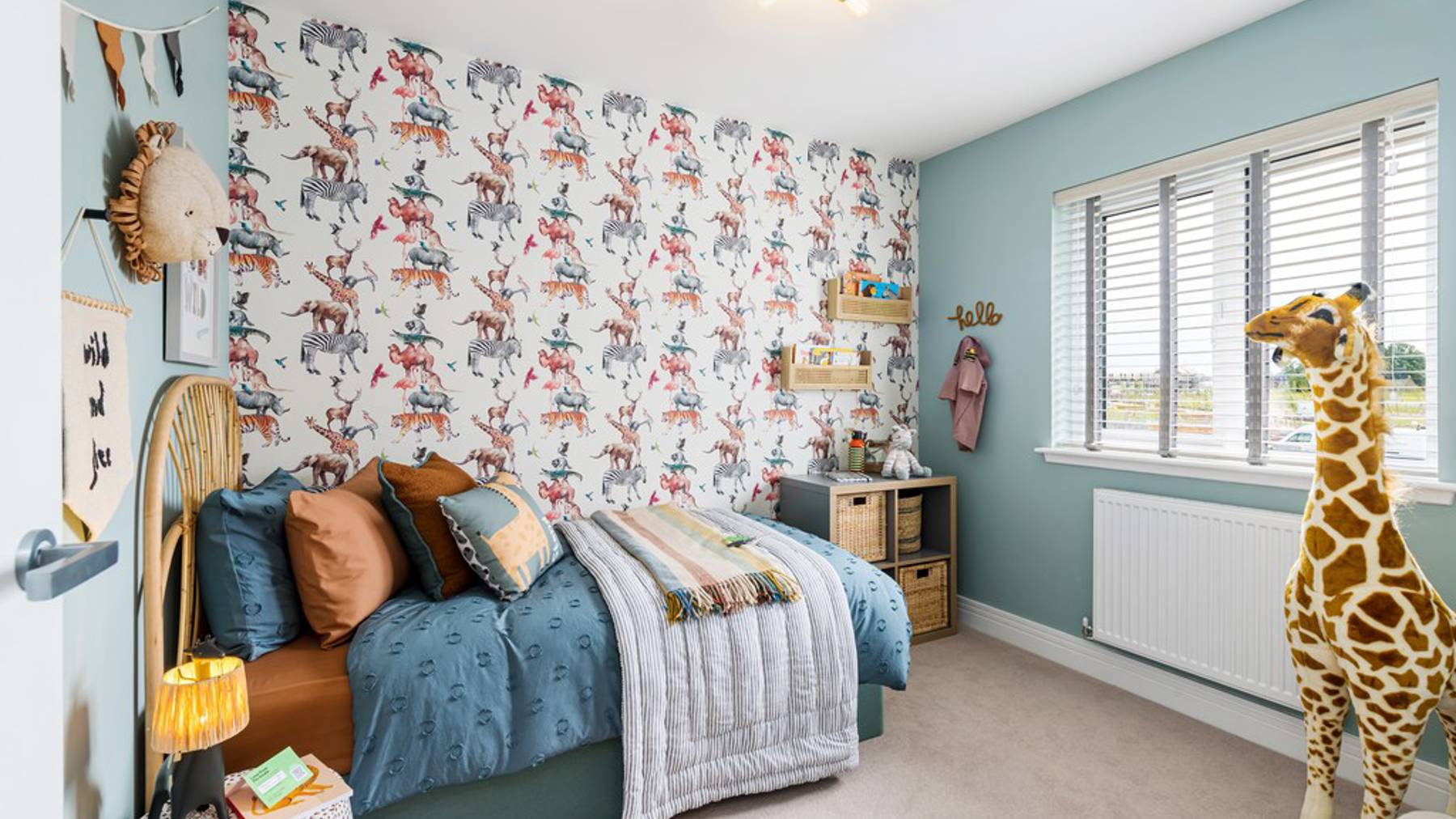 4 bedroom showhome | Light-filled generous bedroom with fitted wardrobes as standard 