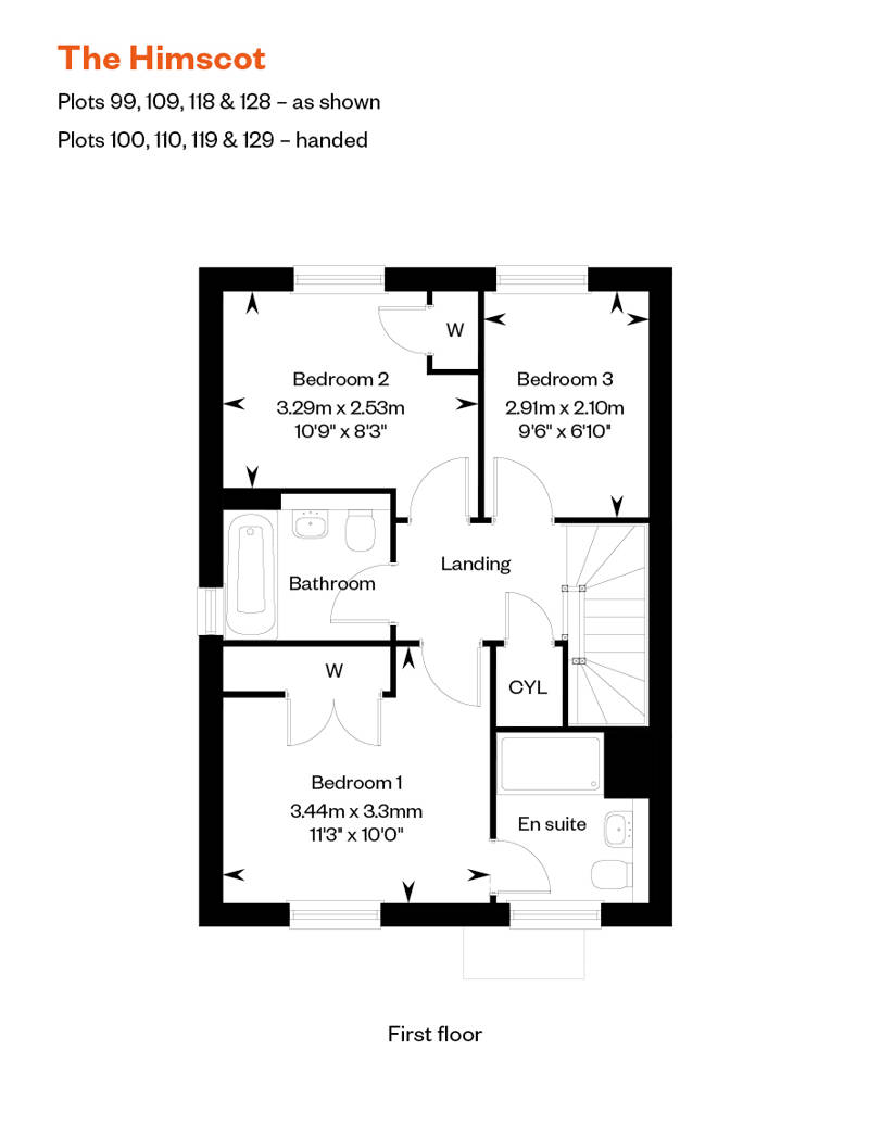 The Himscot FF ASHP Floor Plan