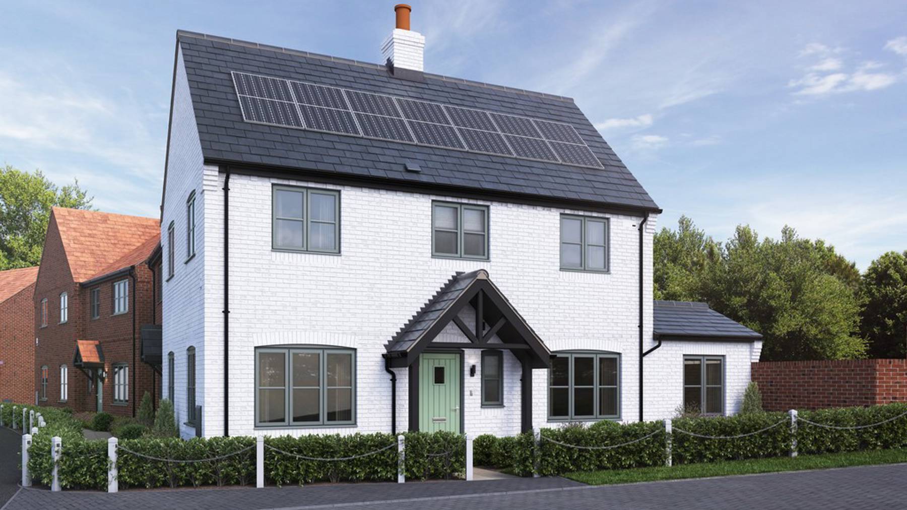 Computer Generated Image of house for sale at Worting Park. New homes for sale in Basingstoke