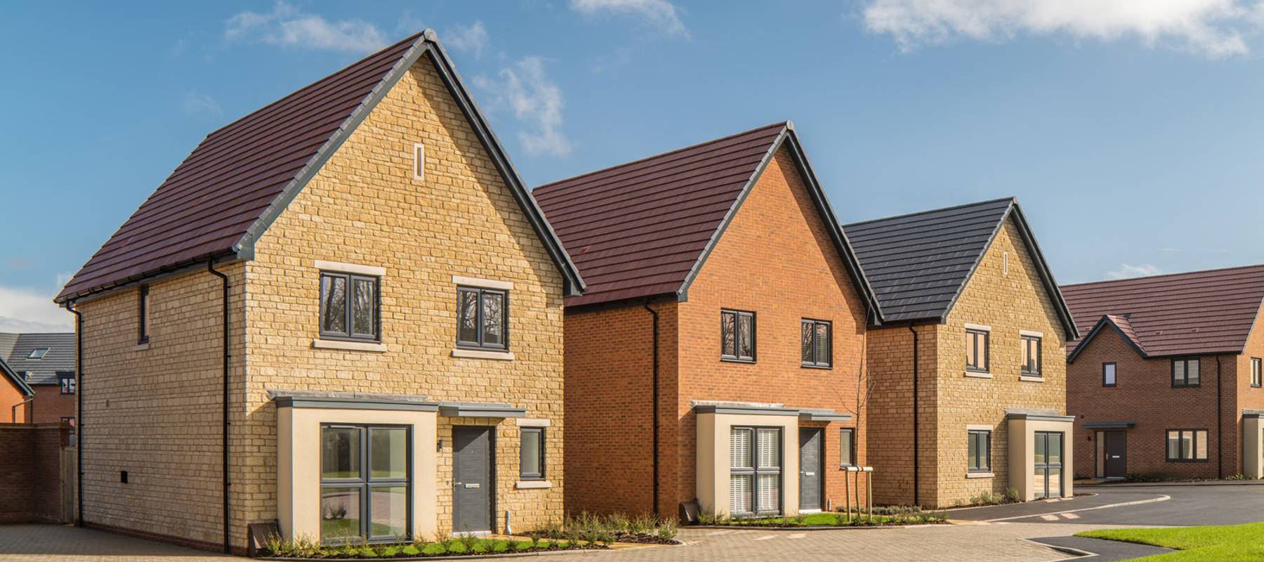 Drayton street scene at Cross Trees Park, Shrivenham