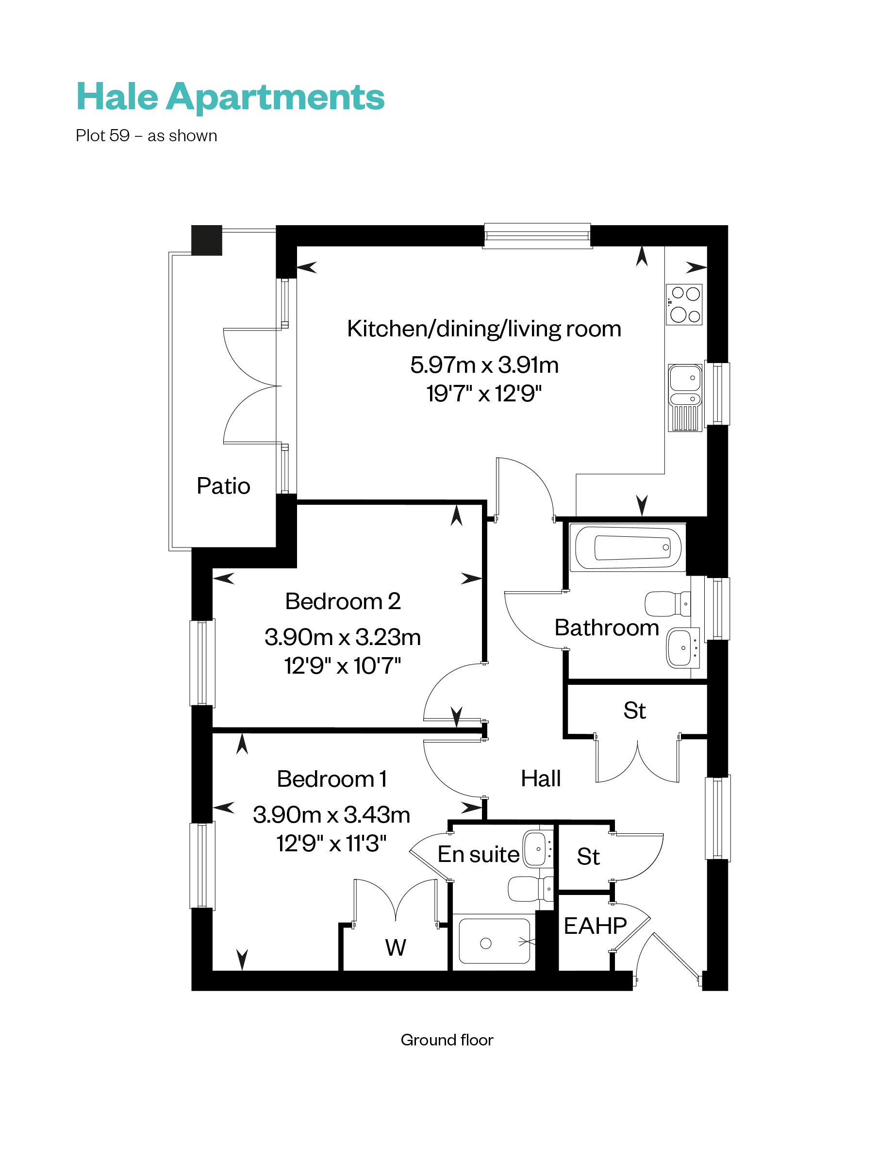Hale Apartments_plot 59 floor plan_Cala at Waterbeach 