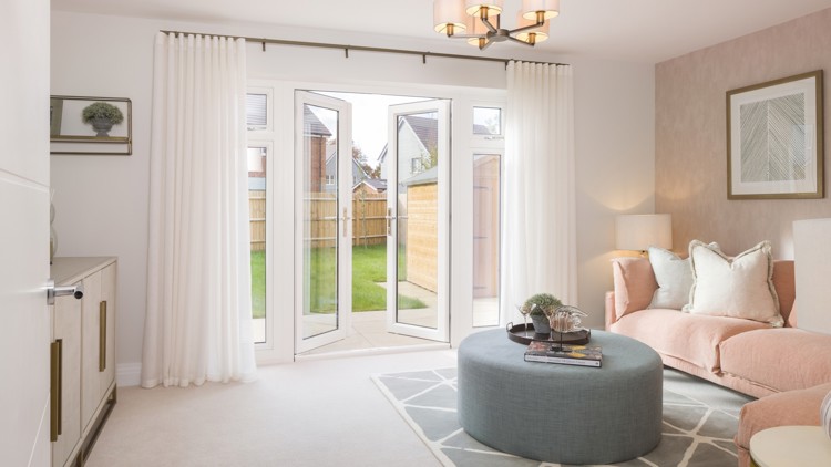 Living room of house for sale in Winchester, Hampshire