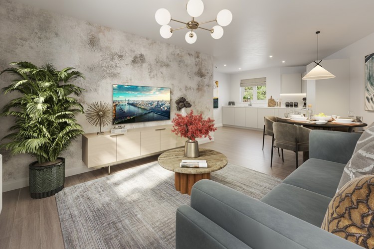 The Guelder Apartment Internal CGI P5,8 At Living Space Ingatestone Grove, Essex