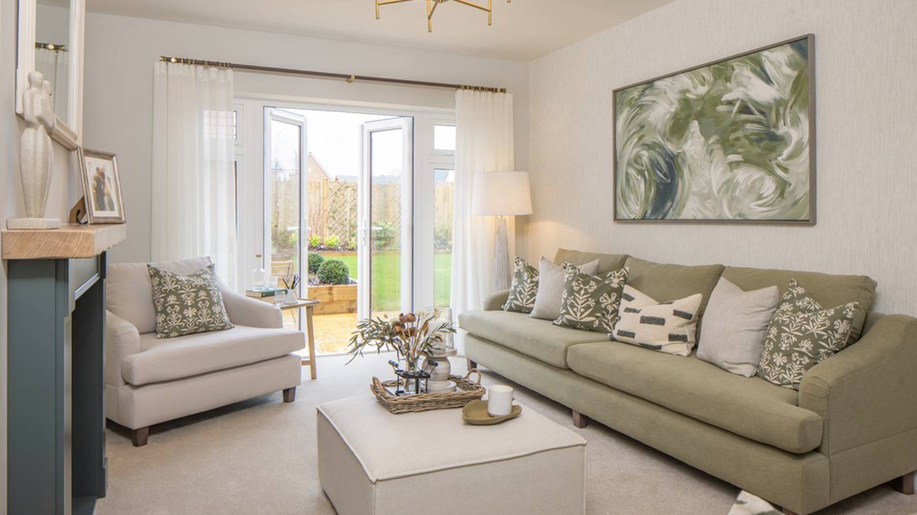 Indicative photography of a sitting room from a 2 bedroom home for sale at The Orchards in Purton, Wiltshire, built by CALA Homes