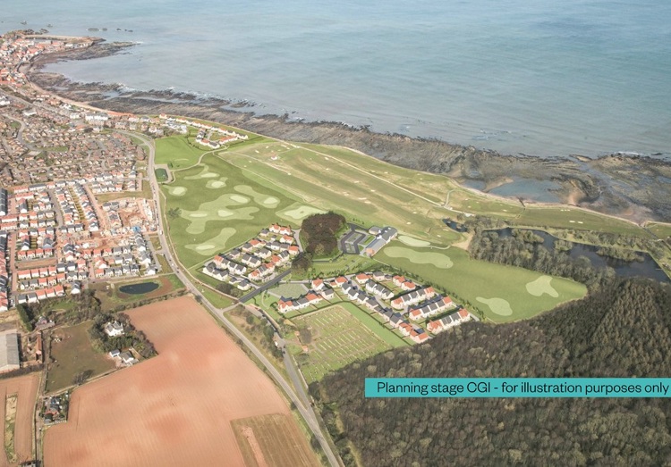 Longbanks Green, Dunbar - planning CGI - 4 & 5 bedroom detached homes