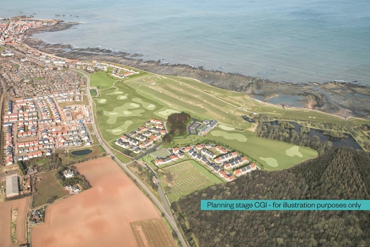 Longbanks Green, Dunbar - planning CGI - 4 & 5 bedroom detached homes