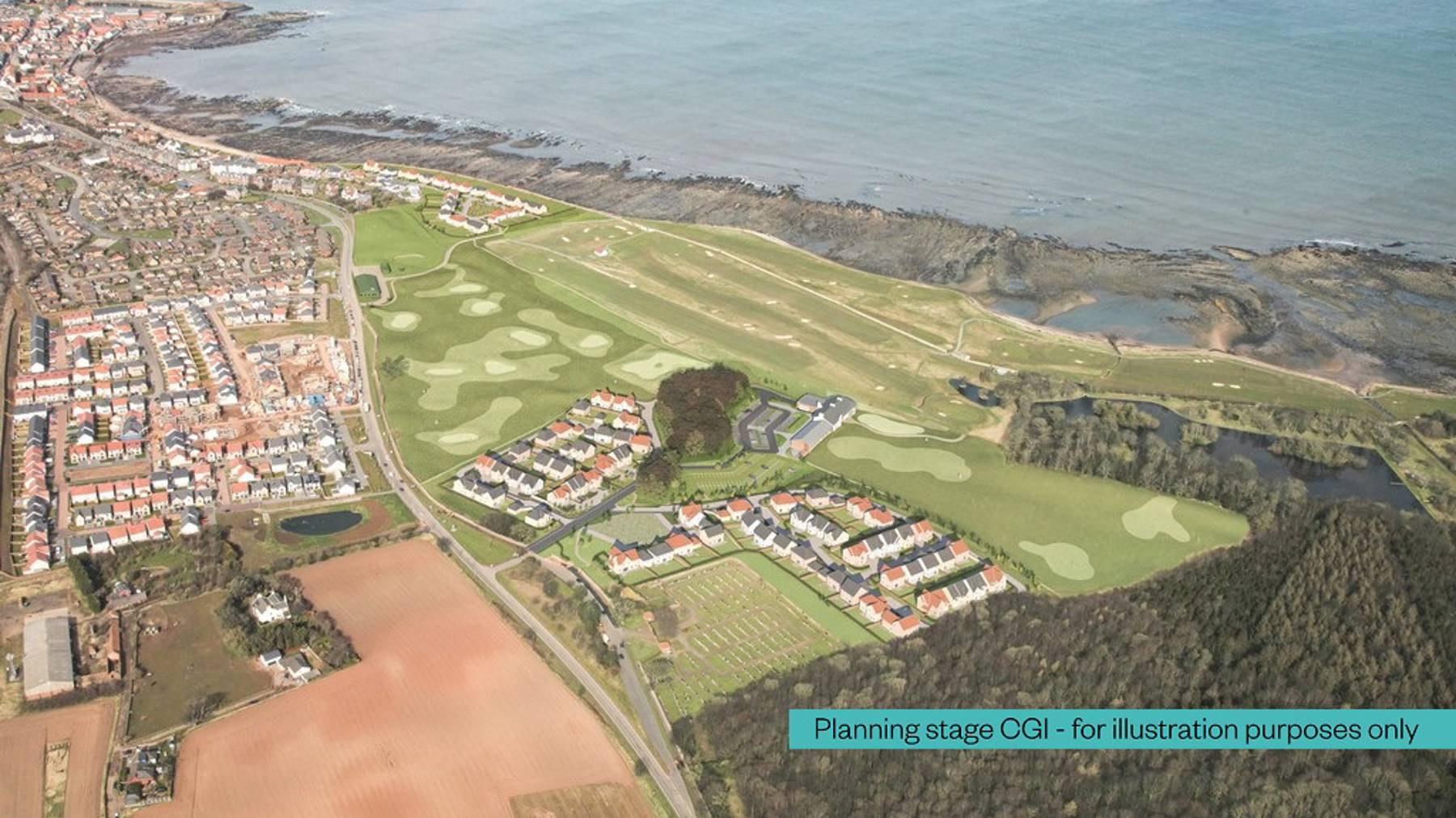 Longbanks Green, Dunbar - planning CGI - 4 & 5 bedroom detached homes