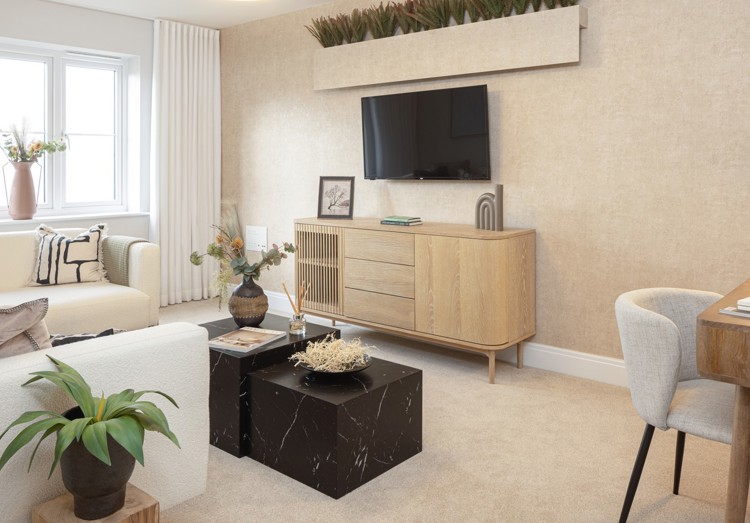 Living room of house for sale in Winchester, Hampshire