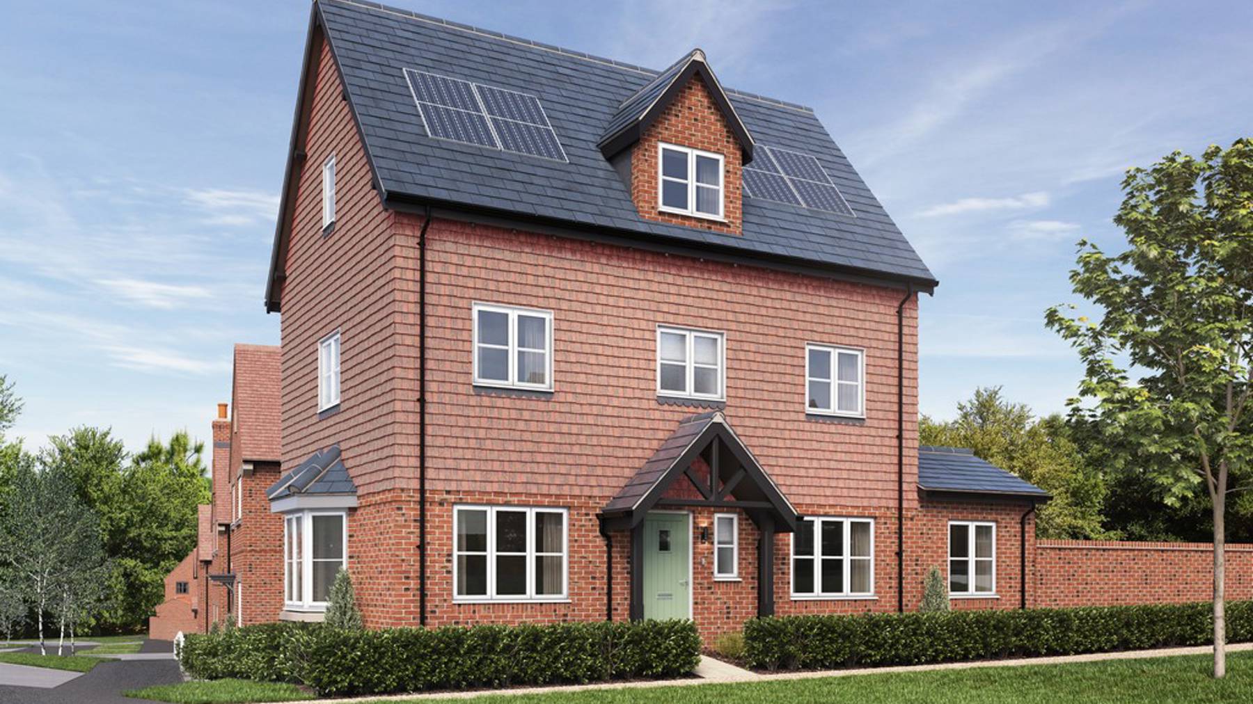 Computer Generated Image of house for sale at Worting Park. New homes for sale in Basingstoke