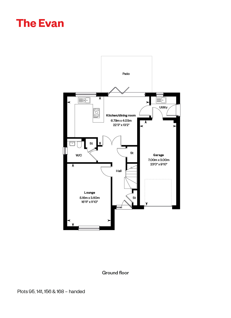5363231 CALA WEST Cornhill Village Home Styles Web Floorplans 800X1200 The Evan GF 7454611