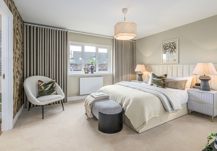 4 bedroom showhome | principal bedroom with en suite and fitted wardrobes