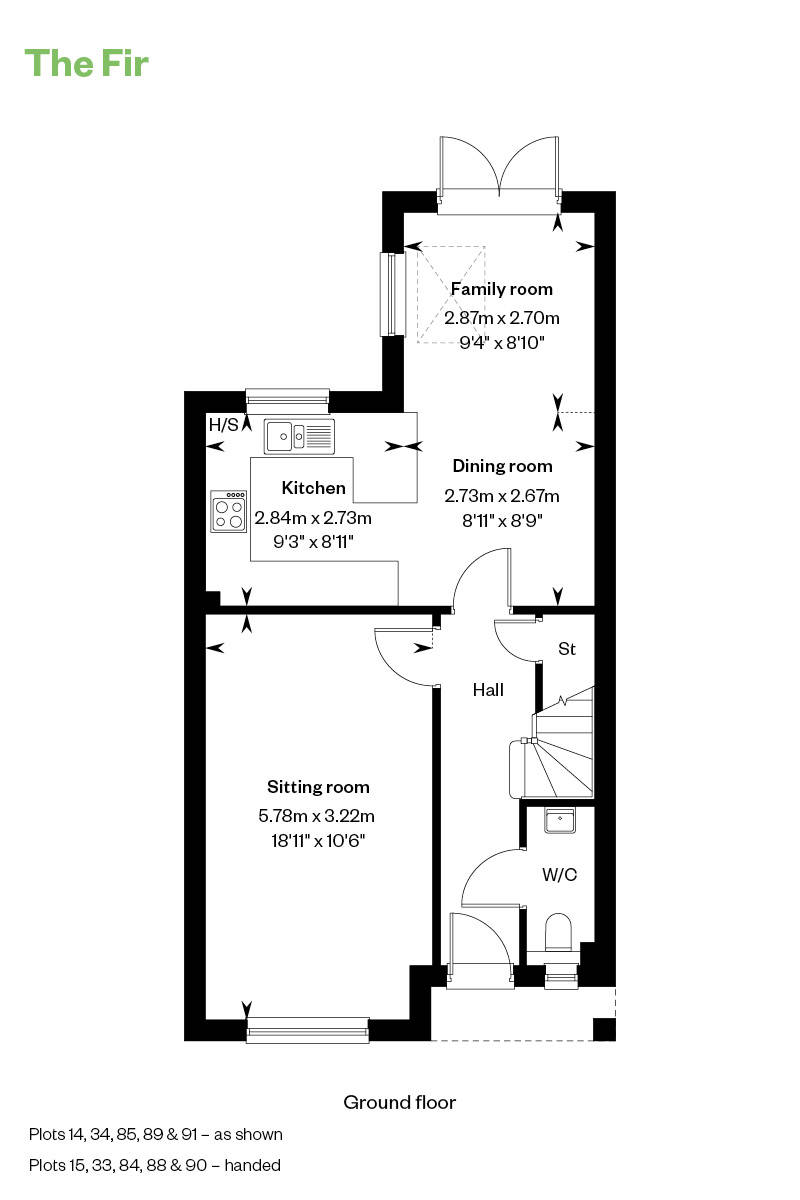 Floorplan of house for sale at Worting Park. New homes for sale in Basingstoke
